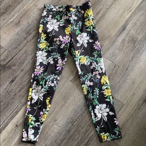 High waisted floral pants